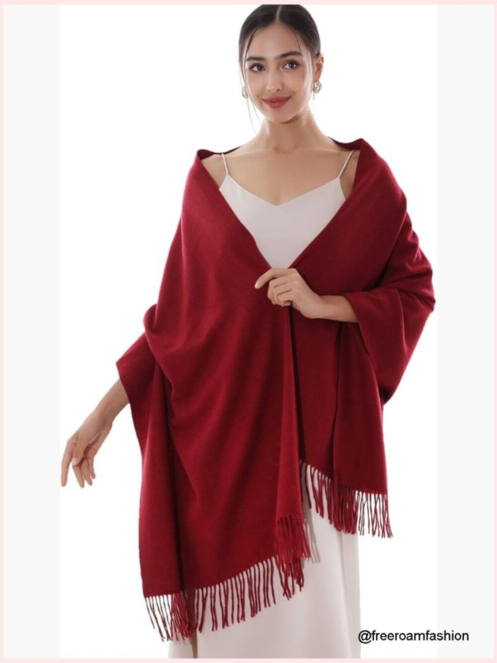 Winter Pashmina Shawl Wrap for Women Soft Warm Large Scarf Evening Dress